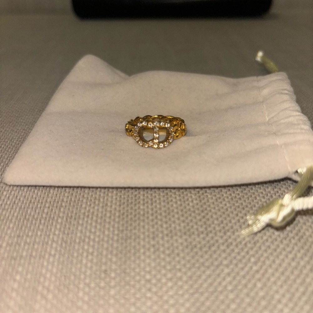 DIOR CD ring in gold
